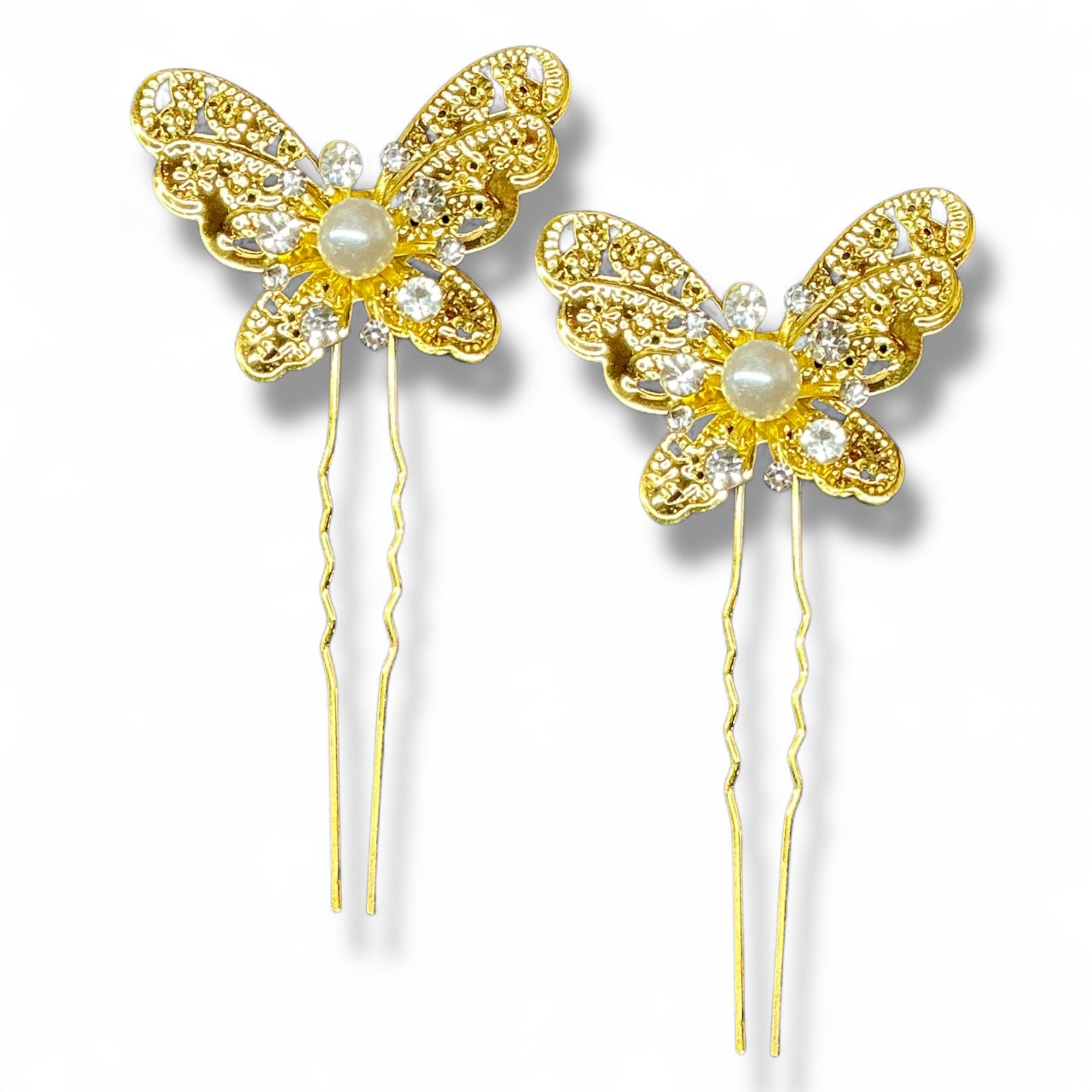 Elegant Butterfly Hair Pins (2 pcs.)