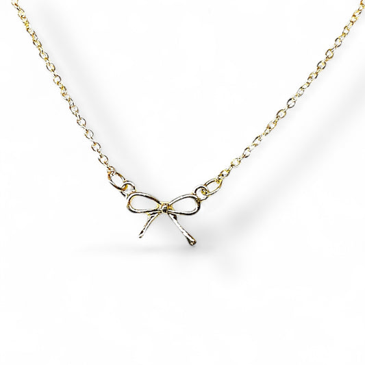 Golden Bowtie Necklace