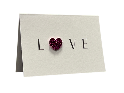 3D Heart LOVE Mini Card