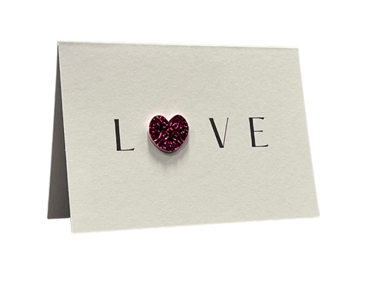 3D Heart LOVE Mini Card