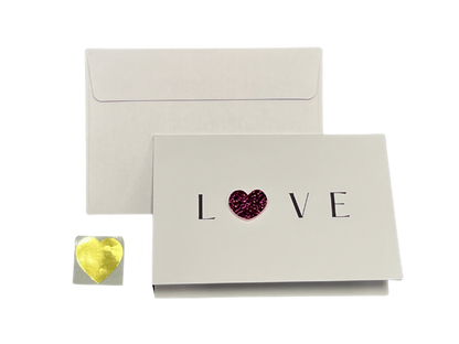 3D Heart LOVE Mini Card
