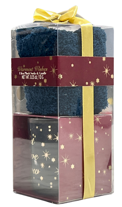 Glow Cozy Candle & Socks Set