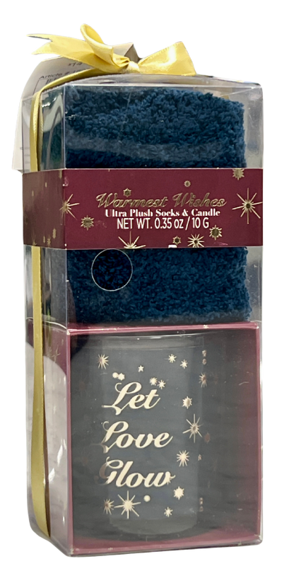Glow Cozy Candle & Socks Set