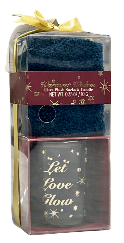 Glow Cozy Candle & Socks Set