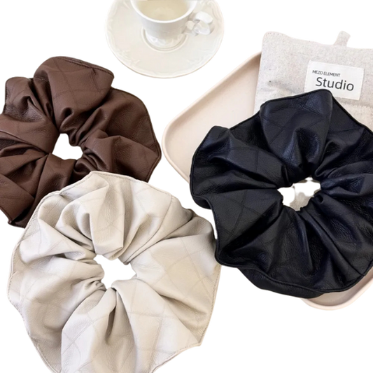 Premium Leather Hair Scrunchies