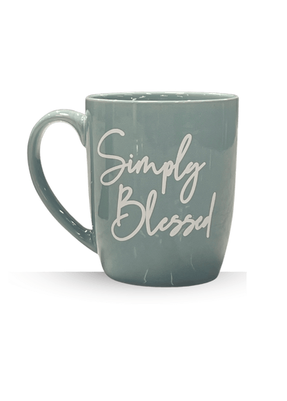 SIMPLY BLESSED Turquoise Mug