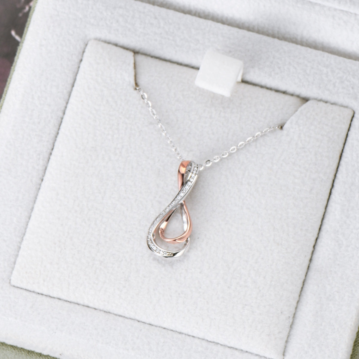 The Infinity Moissanite Pendant Necklace