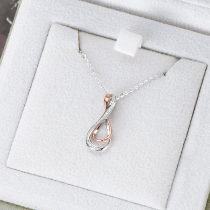 The Infinity Moissanite Pendant Necklace
