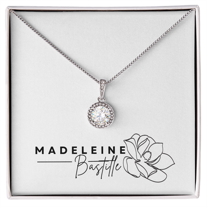 The Halo Solitaire Pendant Necklace