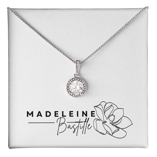 The Halo Solitaire Pendant Necklace