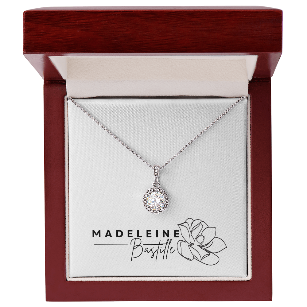 The Halo Solitaire Pendant Necklace