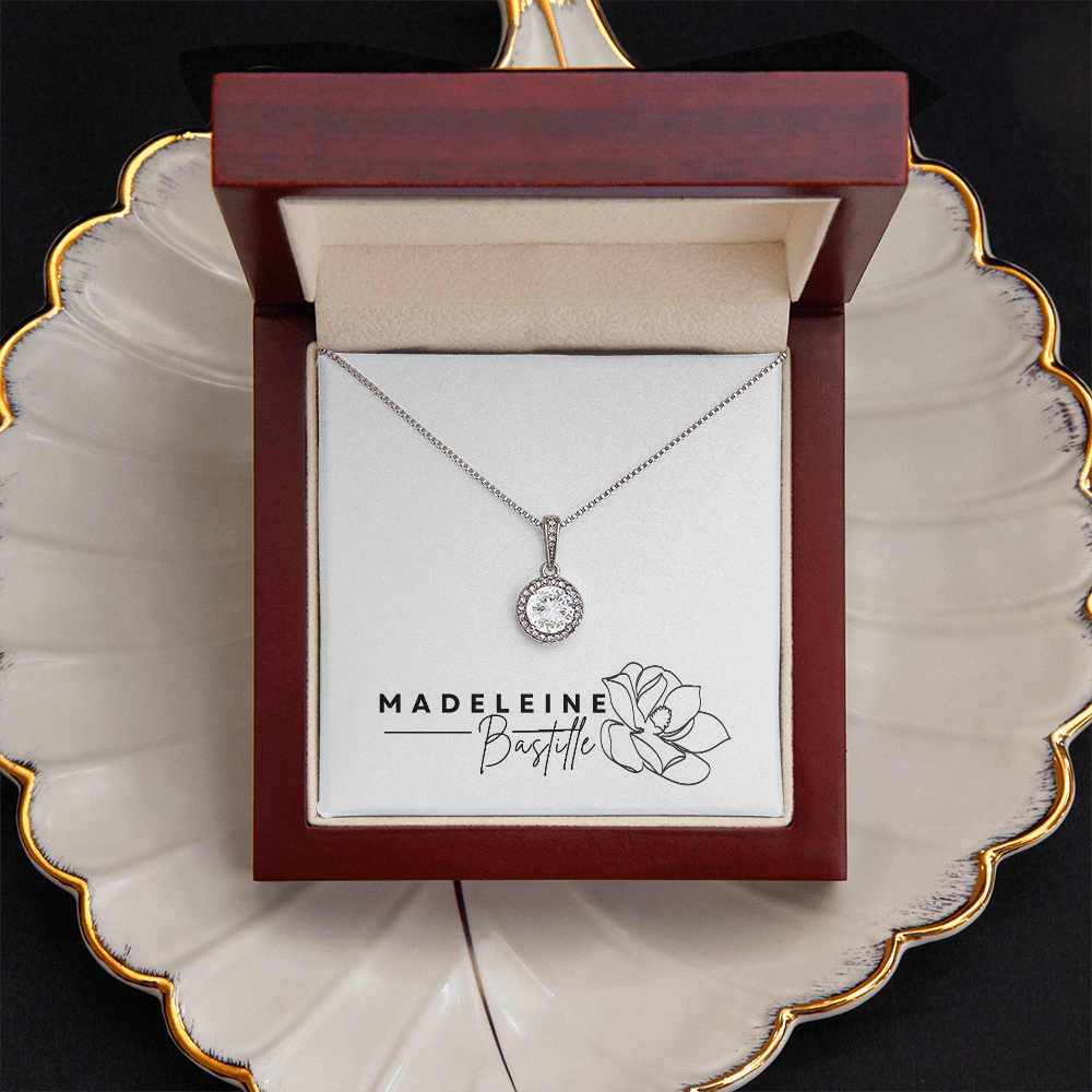 The Halo Solitaire Pendant Necklace
