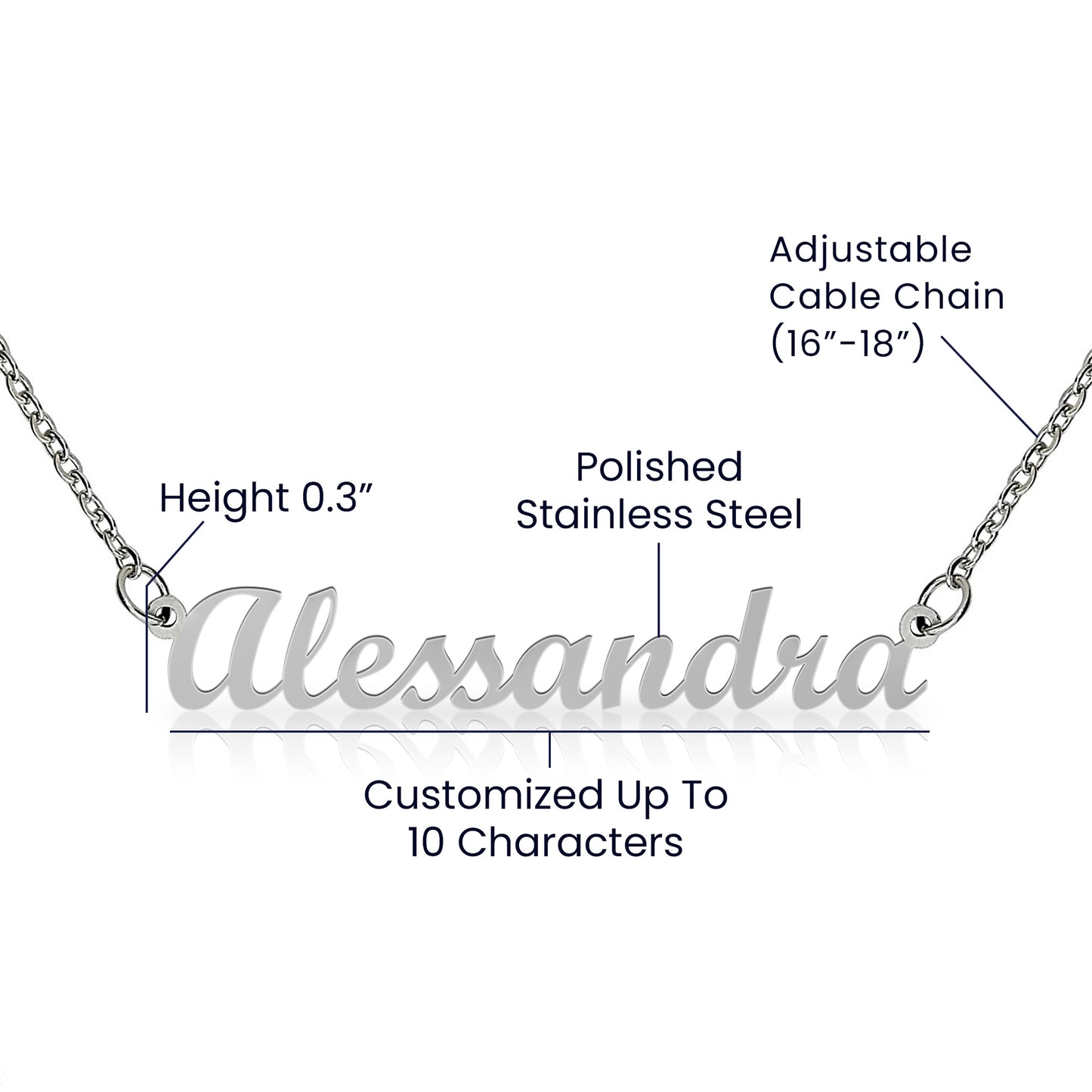 The Personalized Name or Word Necklace