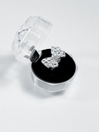 Sparkling Bowtie/Heart Rings Set