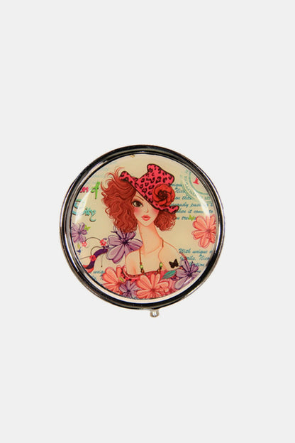 Nicole Lee® Metallic Circular Large Pill Case