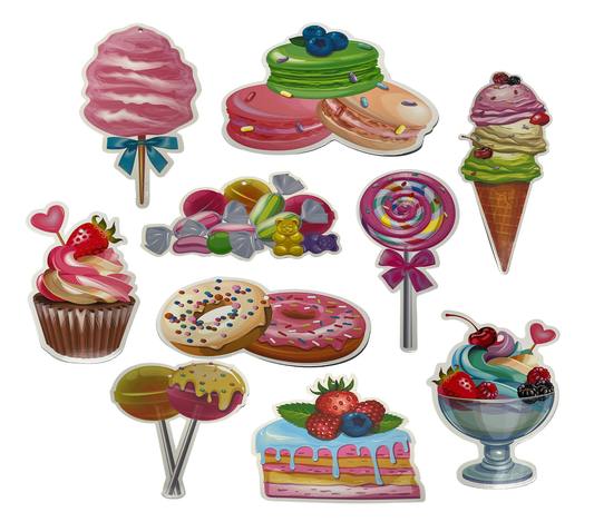 Sweet Treats & Candy Poster Decor, 10 pcs.