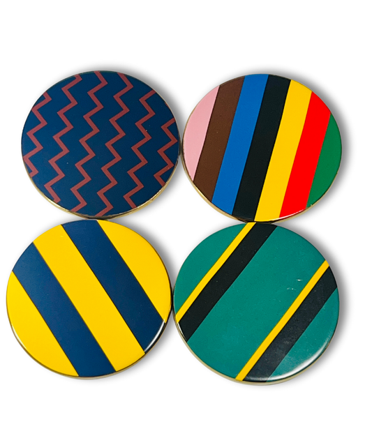 Abstract Art Ceramic Coasters, 4 pcs.