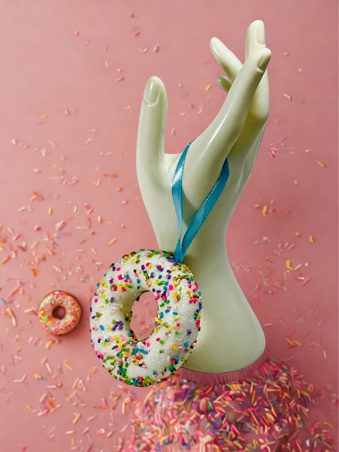 Sprinkle Doughnut Ornament