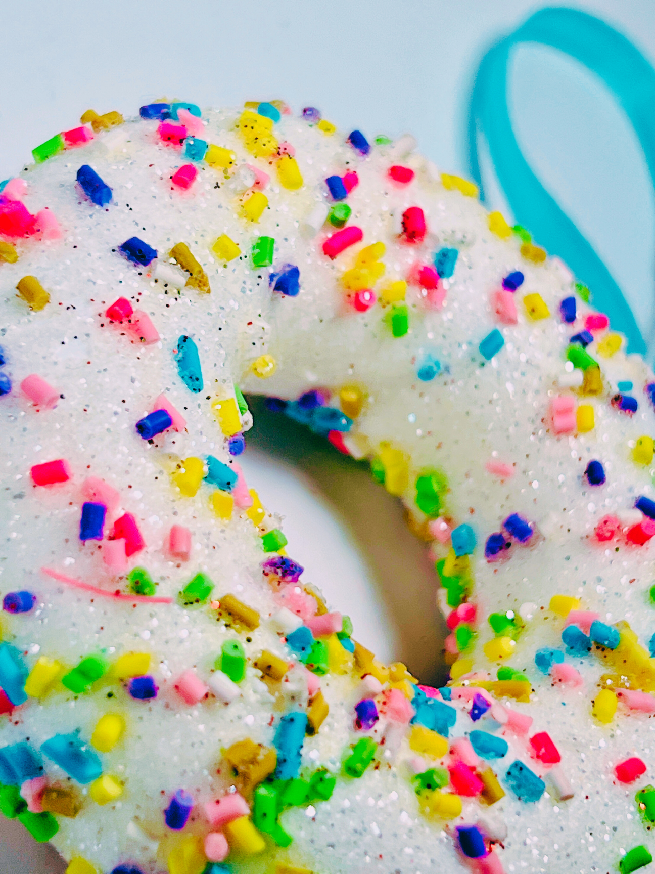 Sprinkle Doughnut Ornament