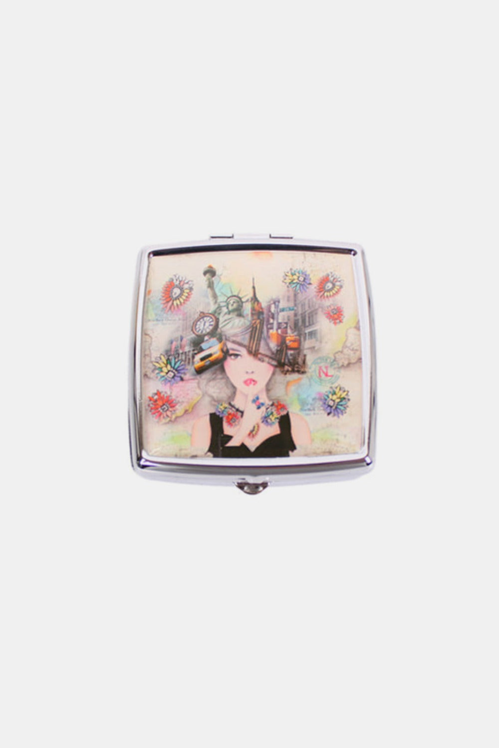 Nicole Lee® Metallic Square Pill Case