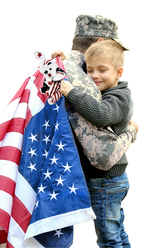 Stars & Stripes Elephant Plushie Gift Set