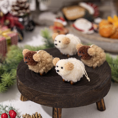 Fuzzy Puppy Ornament, 2 pack