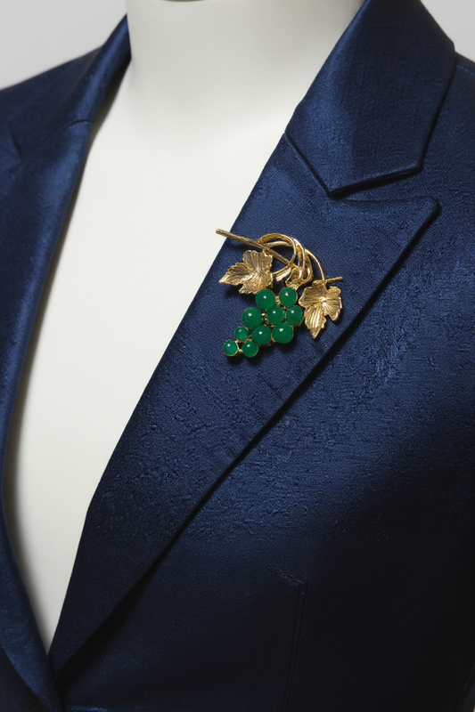 Napa Vineyard Grape Brooches