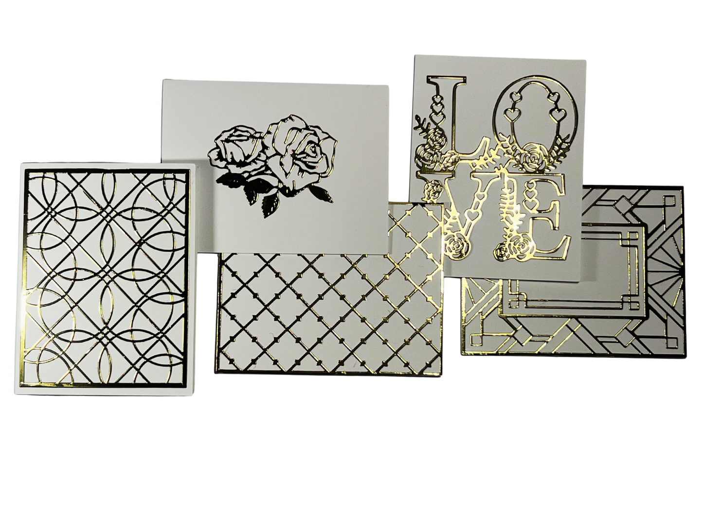 Gilded Glamour Card Set, 5 pcs.