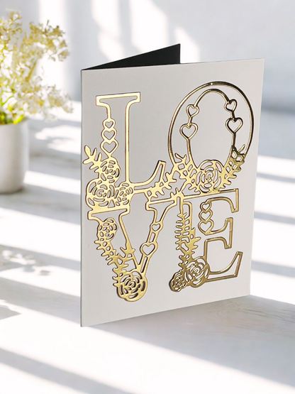 Gilded Glamour Card Set, 5 pcs.