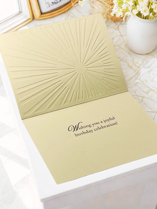 HAPPY BIRTHDAY Sparkle Gold Card