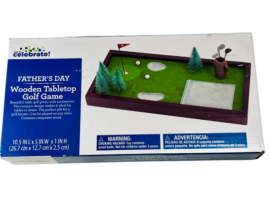 Wooden Tabletop Golf Game