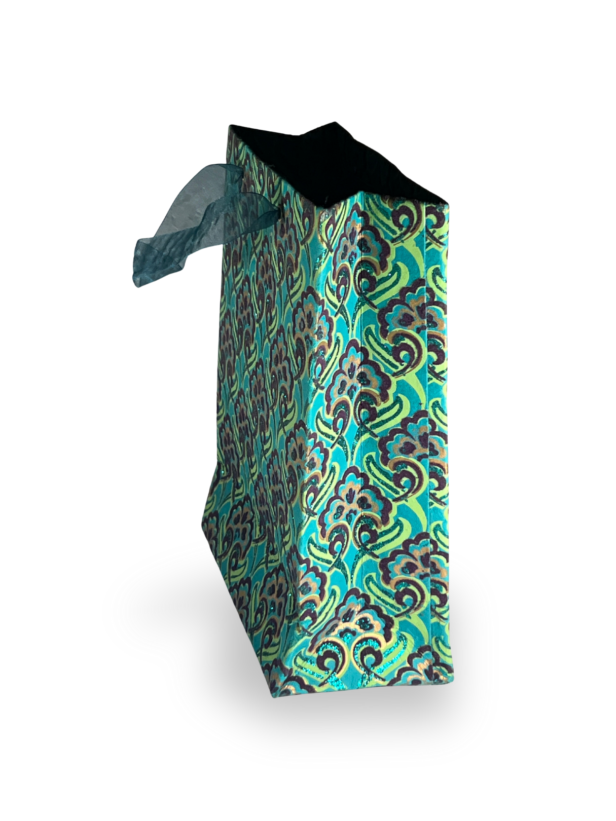 Glamour Green Peacock Gift Bag