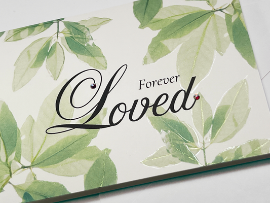 FOREVER LOVED Memorial Card