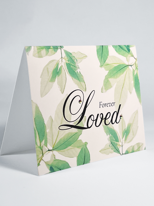 FOREVER LOVED Memorial Card