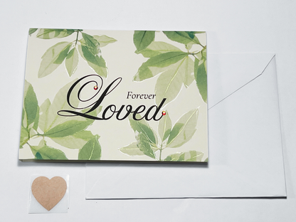 FOREVER LOVED Memorial Card