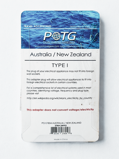 Pacific Outfitters™ Adapter Plug (AUS/NZ), 3 pack