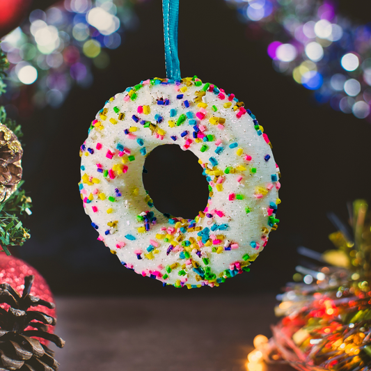 Sprinkle Doughnut Ornament