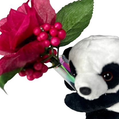 The Hugging Panda with Flowers