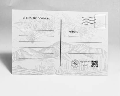 The Napa Valley Deluxe Postcards, 8 pcs.
