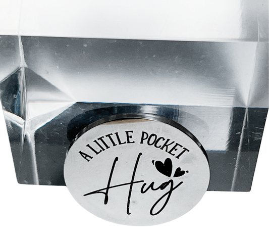 Engraved Pocket Hug with Keychain Holder