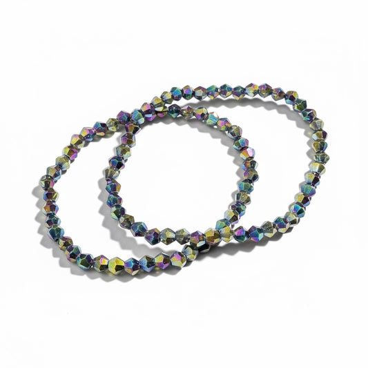 Rainbow Onyx Beaded Bracelets Set (2 pcs.)