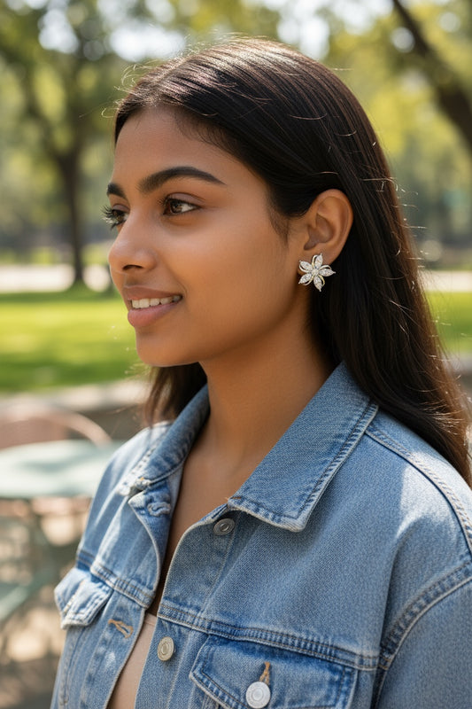 Rose Petal Earrings